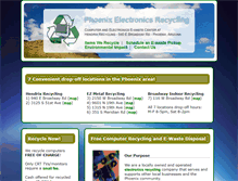 Tablet Screenshot of phoenixelectronicsrecycling.com